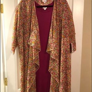 LuLaRoe XL Carly & L Shirley